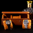 Porta-Relógio em Couro