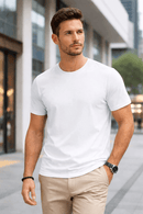 Camiseta Masculina Premium em Algodão Pima